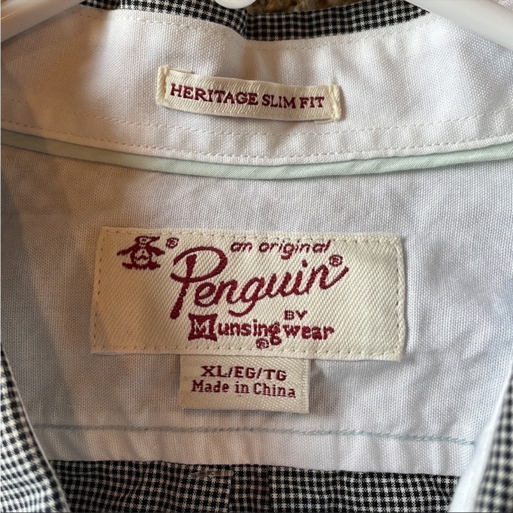 Original Penguin Mens XL Herritage Slim
Fit Short Sleeve Shirt